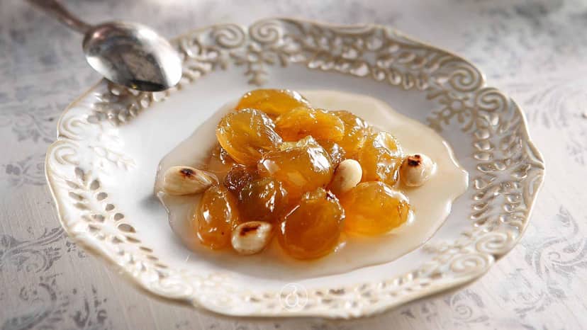 Grape spoon sweet (stafyli glyko)
