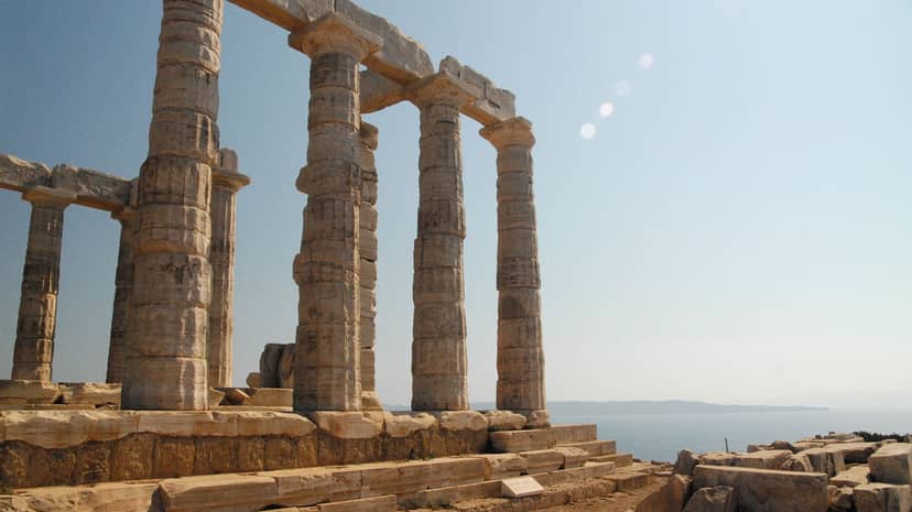 Cape Sounio: overlooking the Aegean Sea!