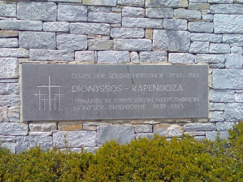 German Military Cemetery of Dionyssos-Rapendoza