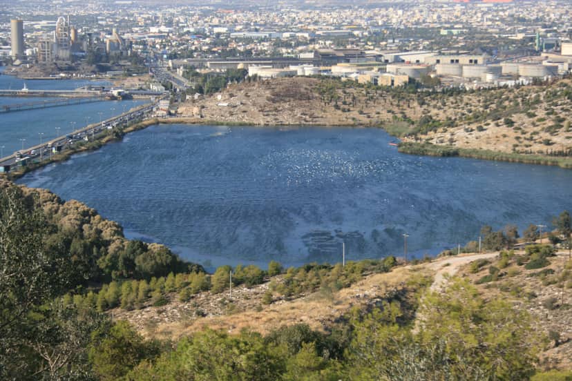 Lake Koumoundourou and Hill of Echos