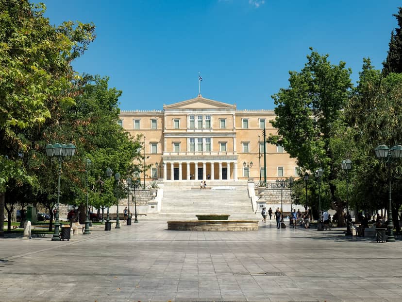 Outdoor Exhibition Area at Syntagma Square