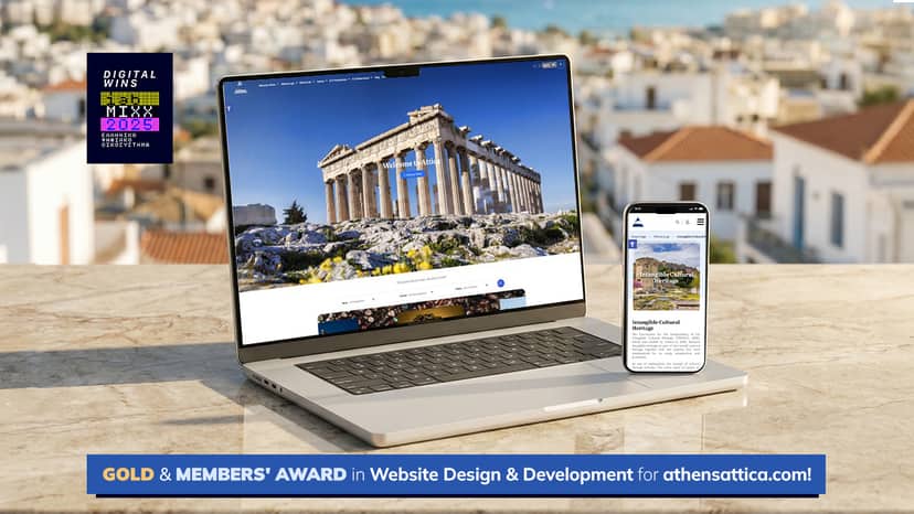 Double award for Region of Attica’s new tourism website at the iab MIXX Awards 2025!