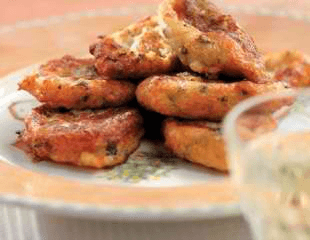 Octopus meatballs from the Saronic Gulf