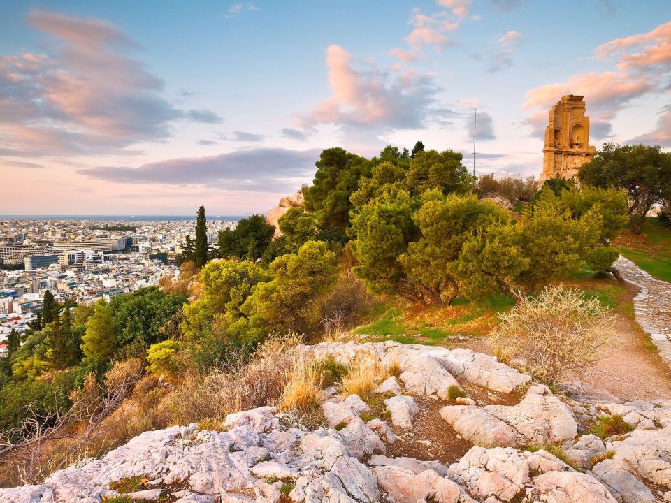 Filopappou Hill and Monument, Lofos, Monument, Filopappou, Athens, Attica