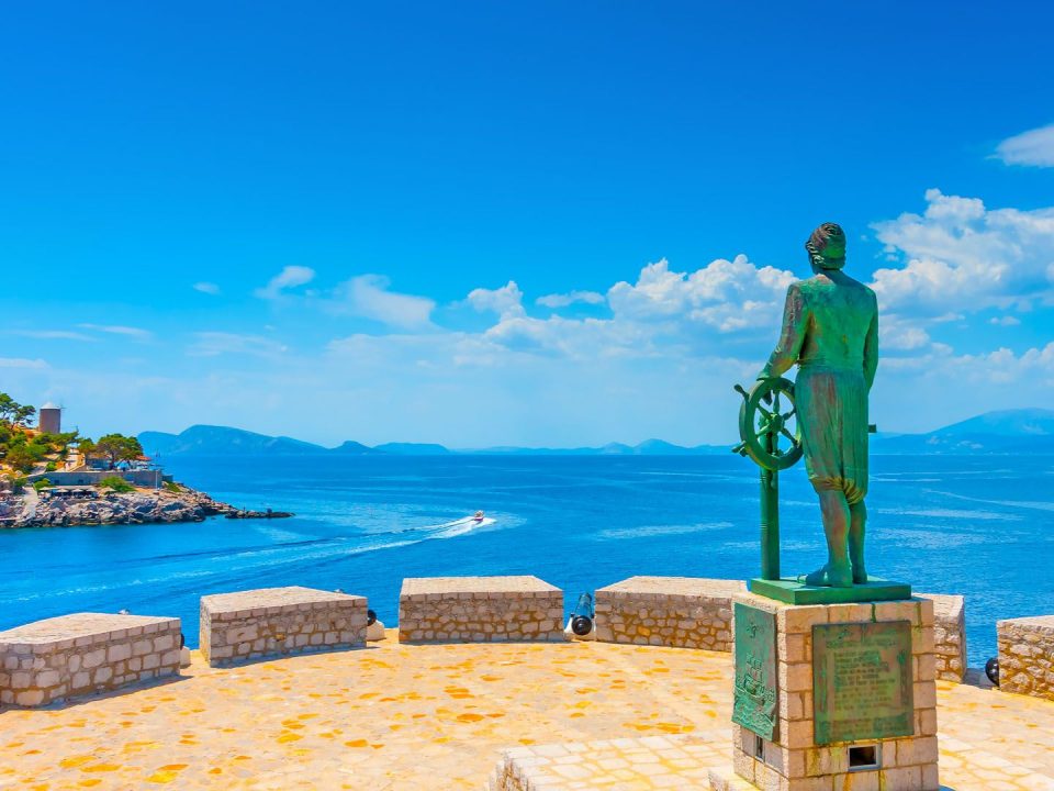 Statue of Miaouli, Hydra, Miaoulis, Attica, Island, The Miaoulis Statue